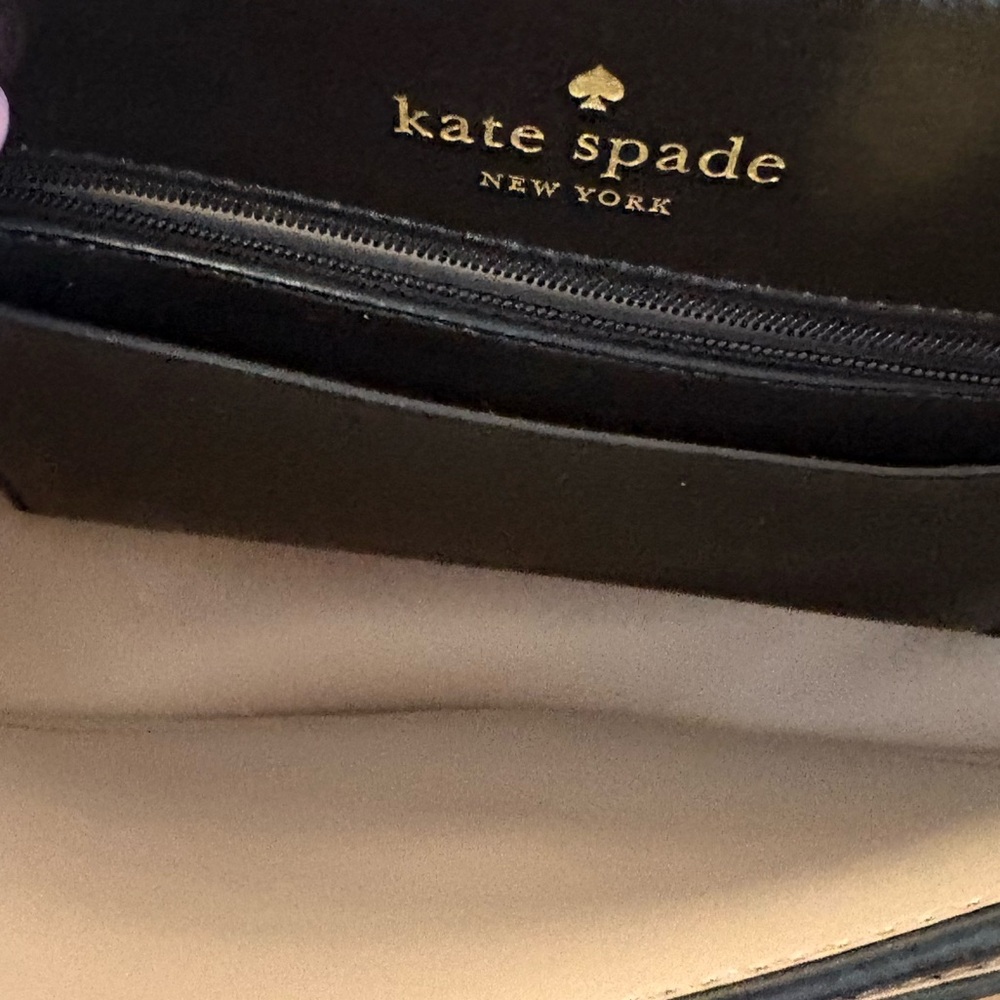 ♠️♠️KATE SPADE VANDERBILT PLACE TEGAN BOW BLACK LEATHER CROSSBODY BAG!♠️♠️ - Picture 7 of 7